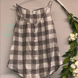 Checkered tank top